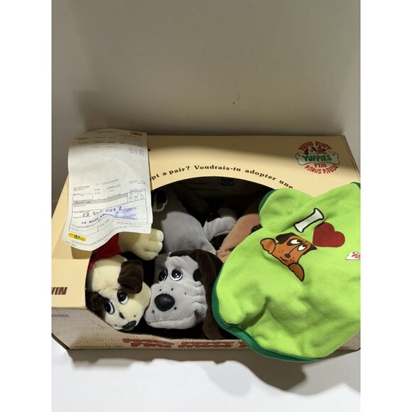1985 Pound Puppy Yuppies With Receipt & Certification New In Box Vintage - Picture 4 of 8